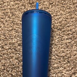 Starbucks Matte Blue Tumbler with Lid